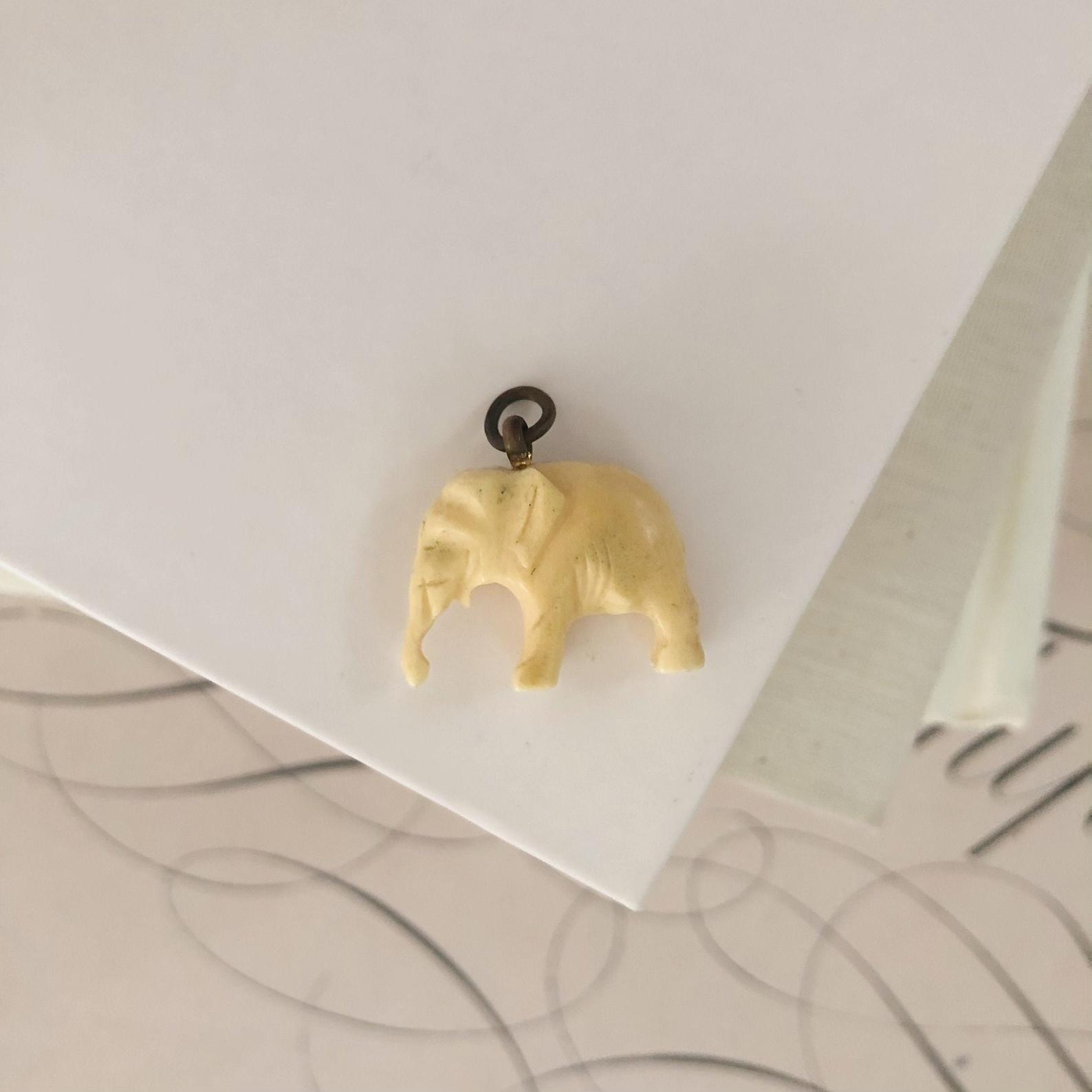 Resin Cow Head Elephant Necklace Double Adjustable - Temu