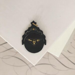 Vintage Eastern Star Damascene Spinner Pendant