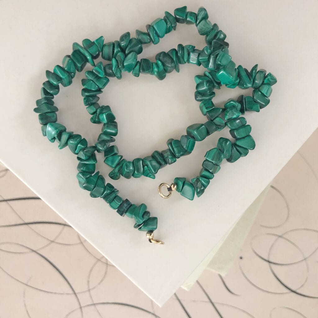 Malachite Beaded Necklace WinterLemon