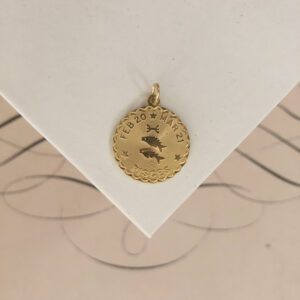 Vintage Pisces Medallion Charm