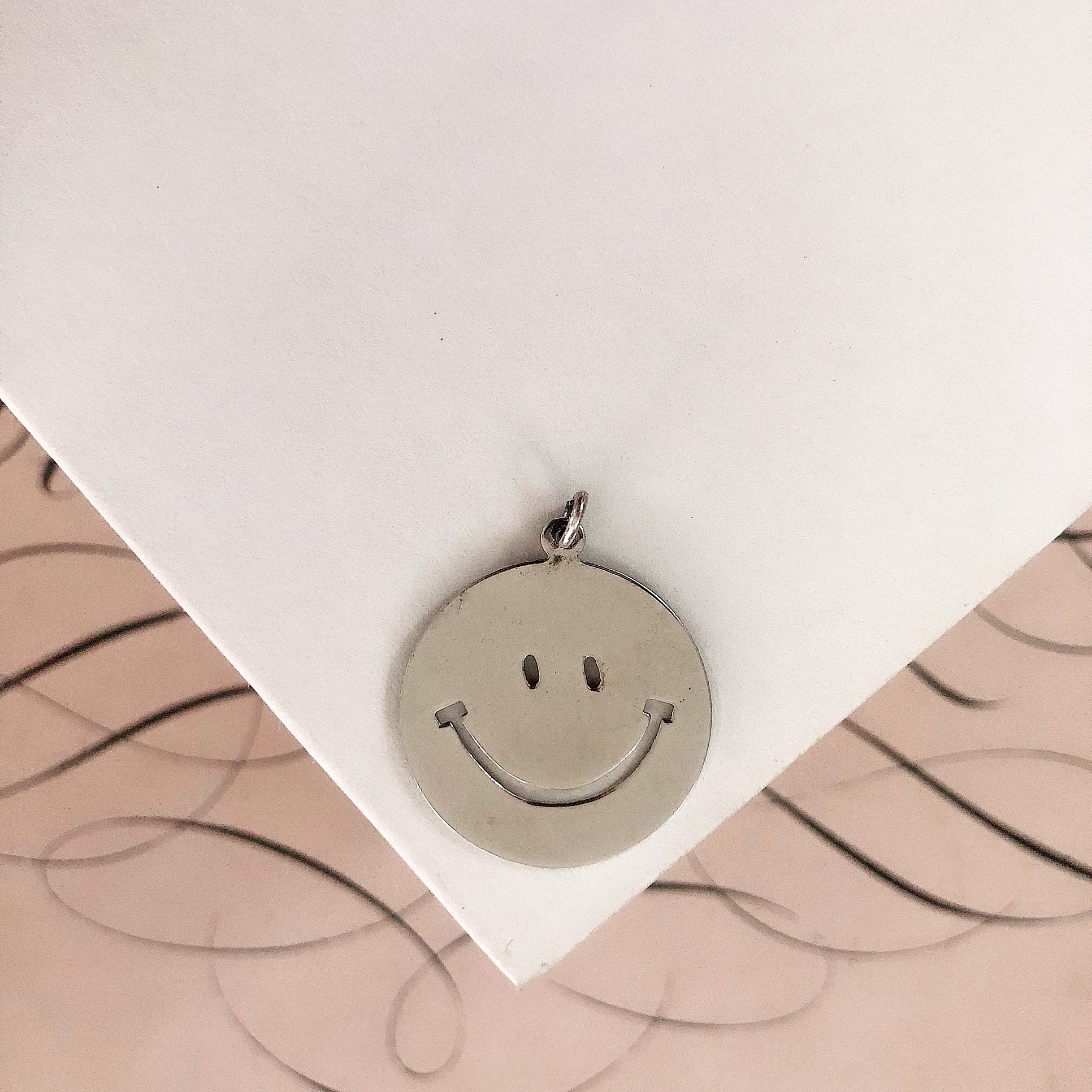 Vintage Wells Sterling Smiley Face Charm