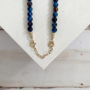 Bellatrix Galaxy Tigers Eye Beaded Necklace - Image 5
