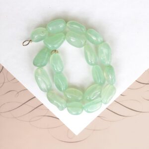 Lana Sea Green Chalcedony Nugget Necklace