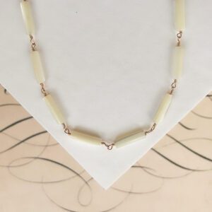 Fiona Mother of Pearl Hand Wired Necklace - Image 3