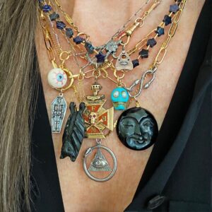 Sterling Silver Skeleton Coffin Charm - Image 3