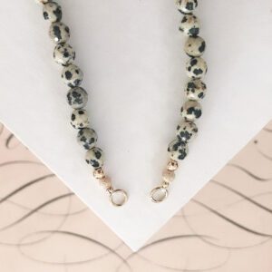 Leona Dalmation Jasper Beaded Necklace - Image 5