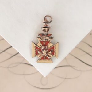 Antique Knights of Columbus Skull and Crossbones Watch Fob