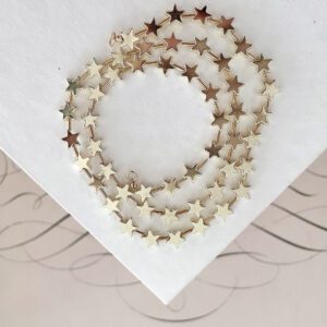Elektra Gold Hematite Star Necklace - Image 3