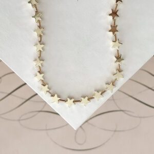 Elektra Gold Hematite Star Necklace