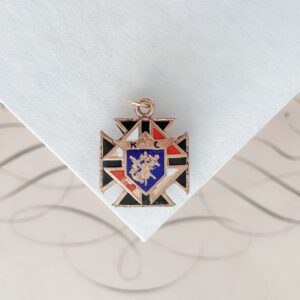 Antique Knights of Columbus Skull and Crossbones Watch Fob - Image 3
