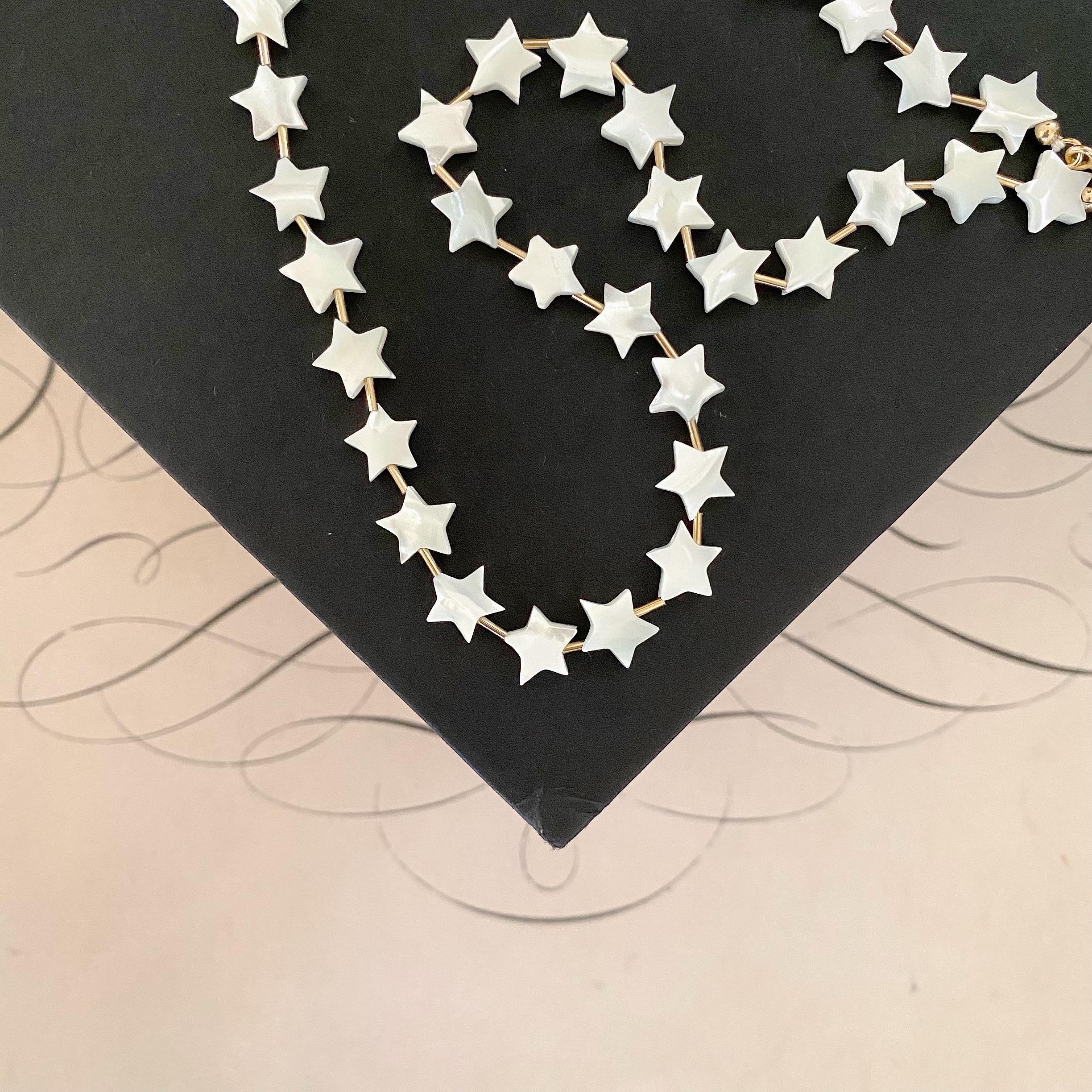 Celeste Mother of Pearl Large Star Necklace