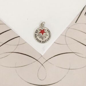 Late Victorian Austrian Silver and Enamel "Lucky Star" Charm