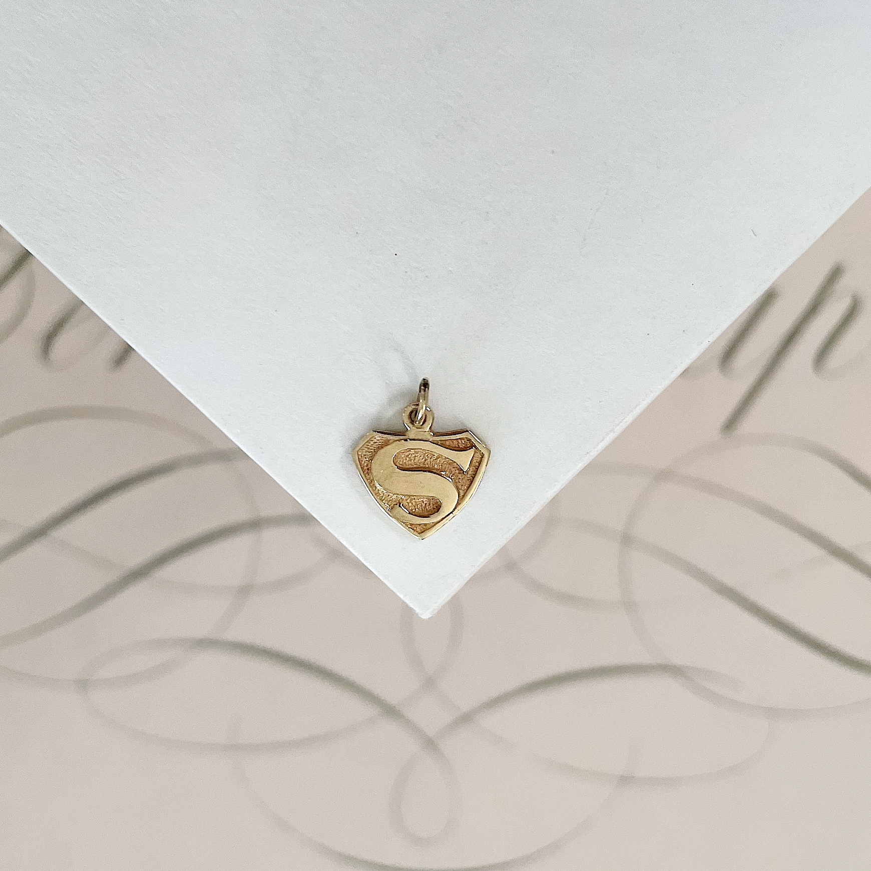 Vintage 14k Superwoman Superhero Charm