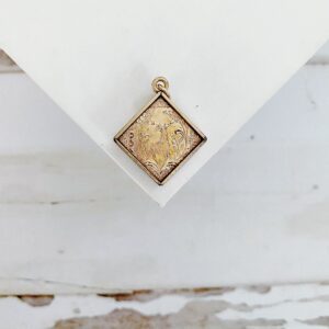 Antique AOUW Diamond Shape Watch Fob - Image 3