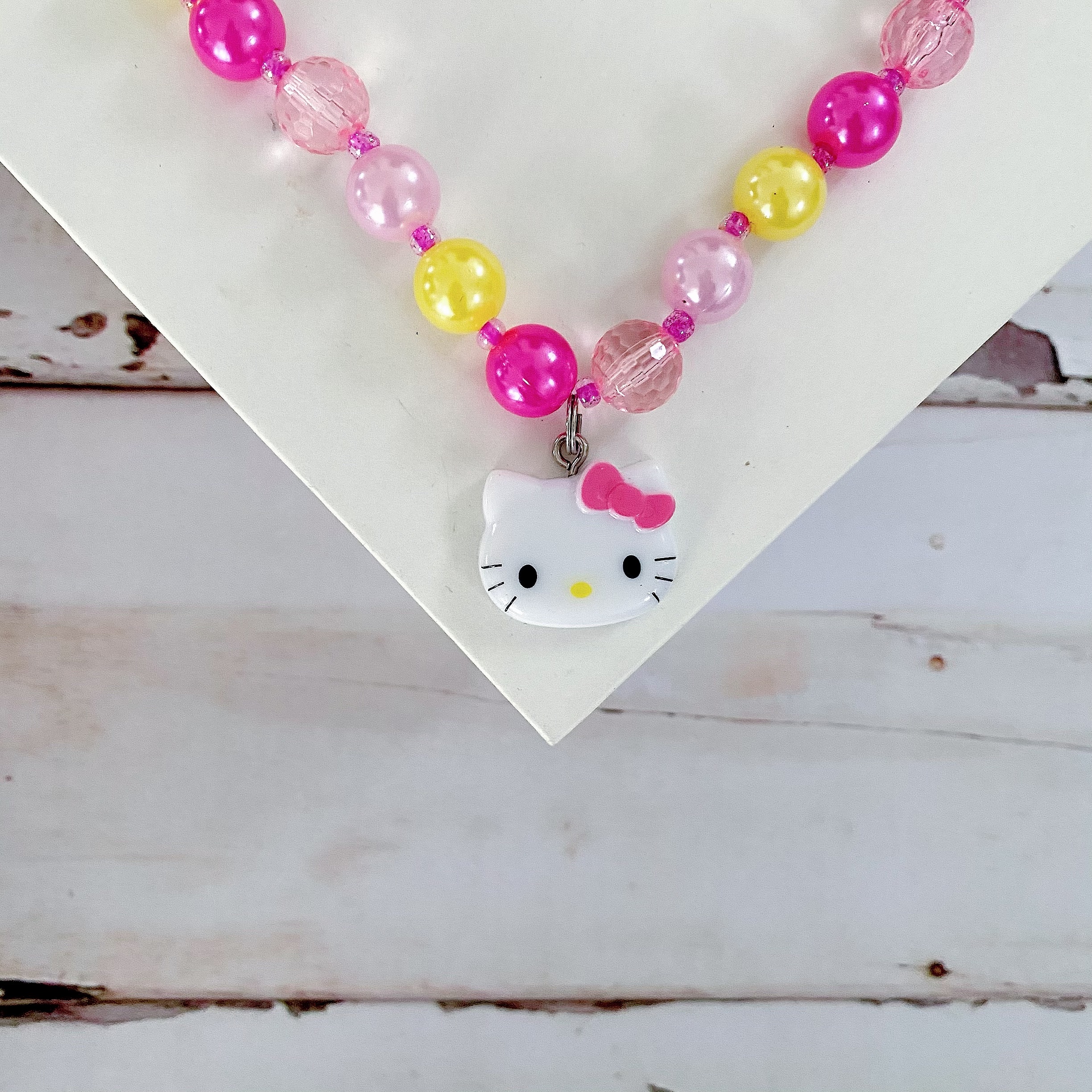 SANRIO Beads Necklace Hello Kitty