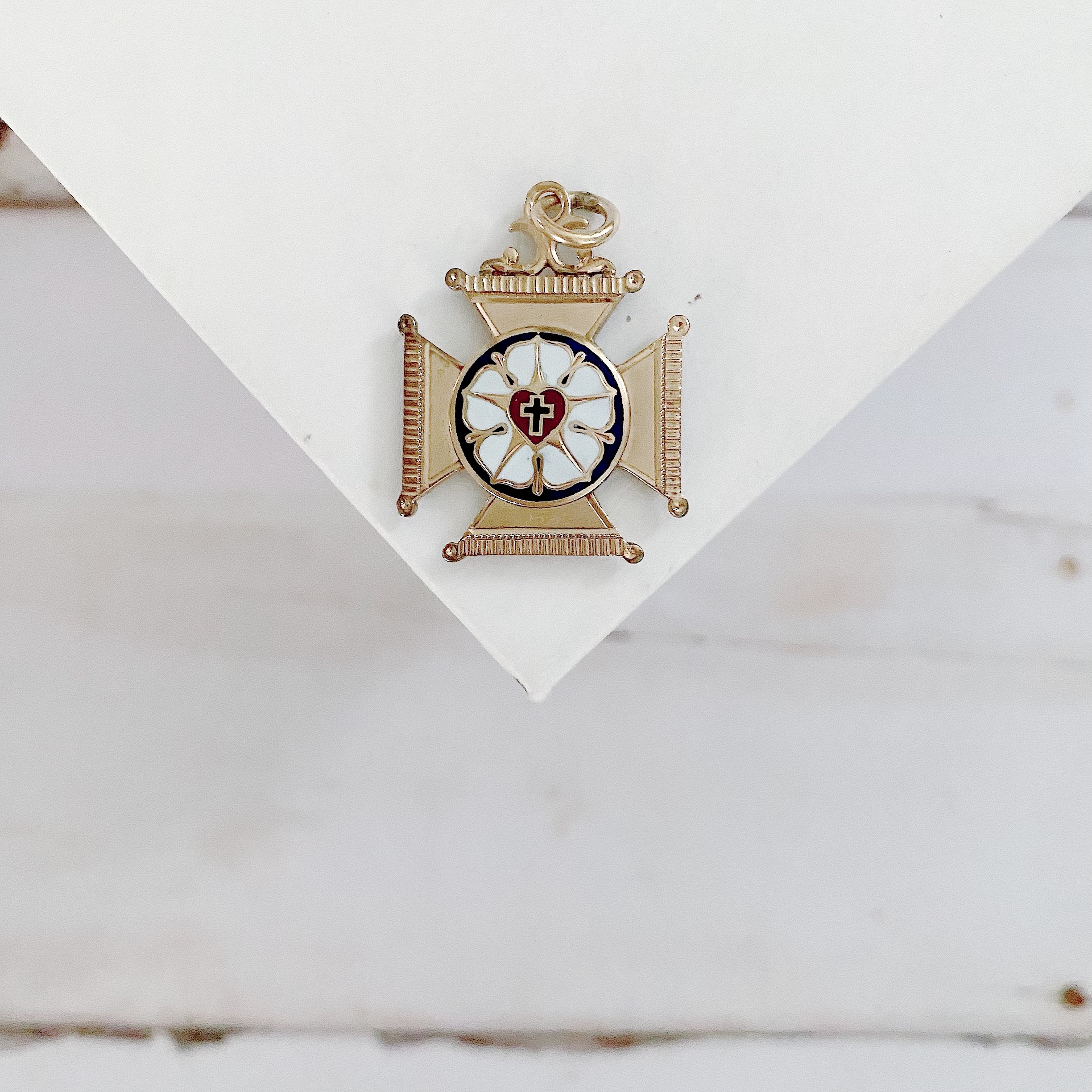 Antique Maltese Cross Gold Filled Watch Fob – WinterLemon