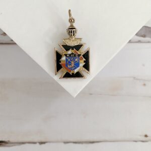 Antique Knights of Columbus Skull and Crossbones Watch Fob