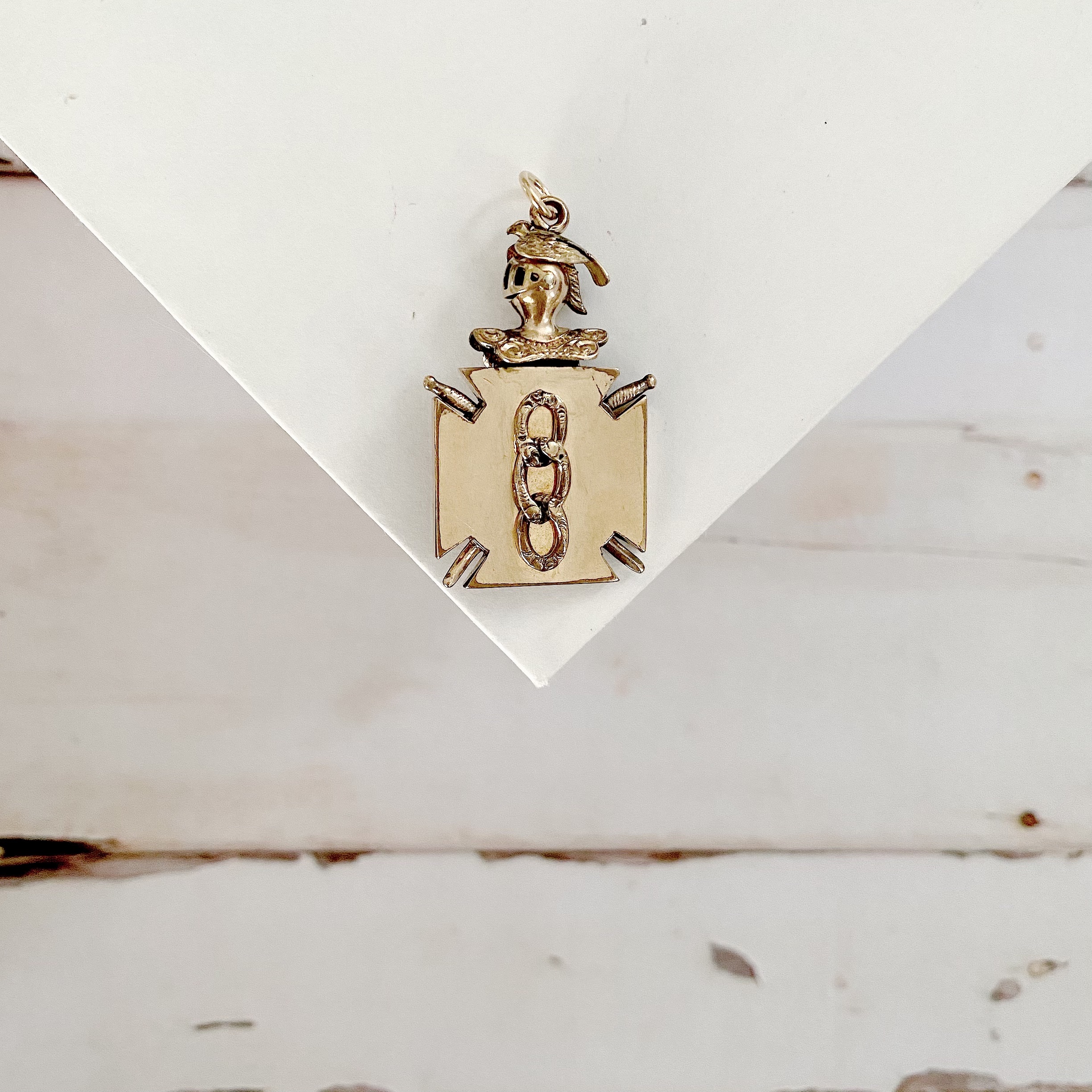 Antique Odd Fellows All Seeing Eye Watch Fob - Image 3