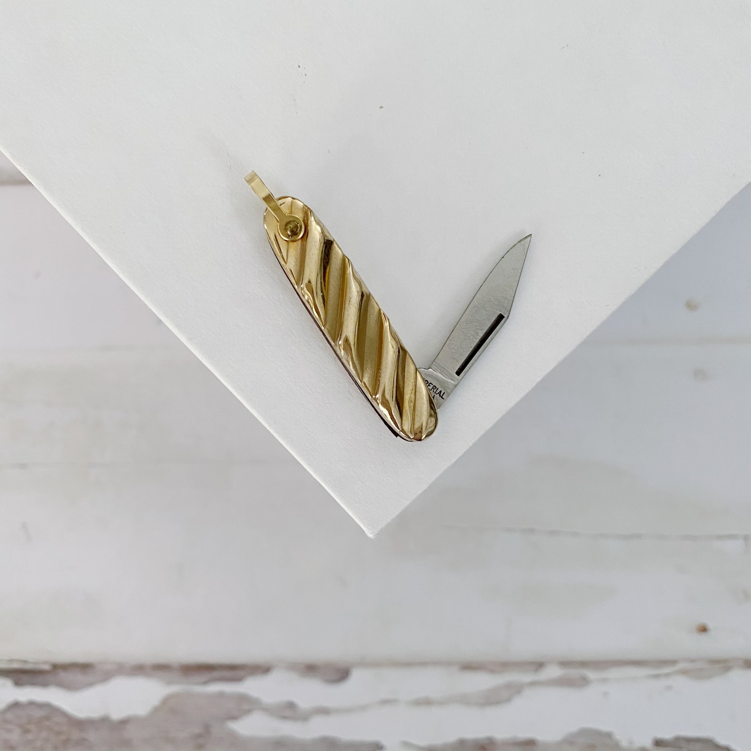 Vintage Gold Filled Pocket Knife Watch Fob Pendant WinterLemon