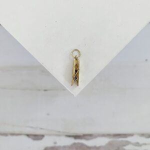 Vintage 14k Gold Clothespin Clothespeg Charm