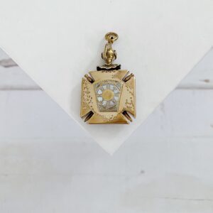Rare Antique Knights Templar Iron Cross Watch Fob - Image 3