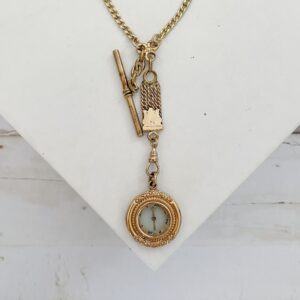 Antique Wayfinder ll Compass Watch Fob Necklace - Image 2