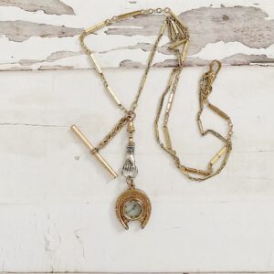 Antique "Wayfinder lll" Compass Watch Fob Necklace - Image 3
