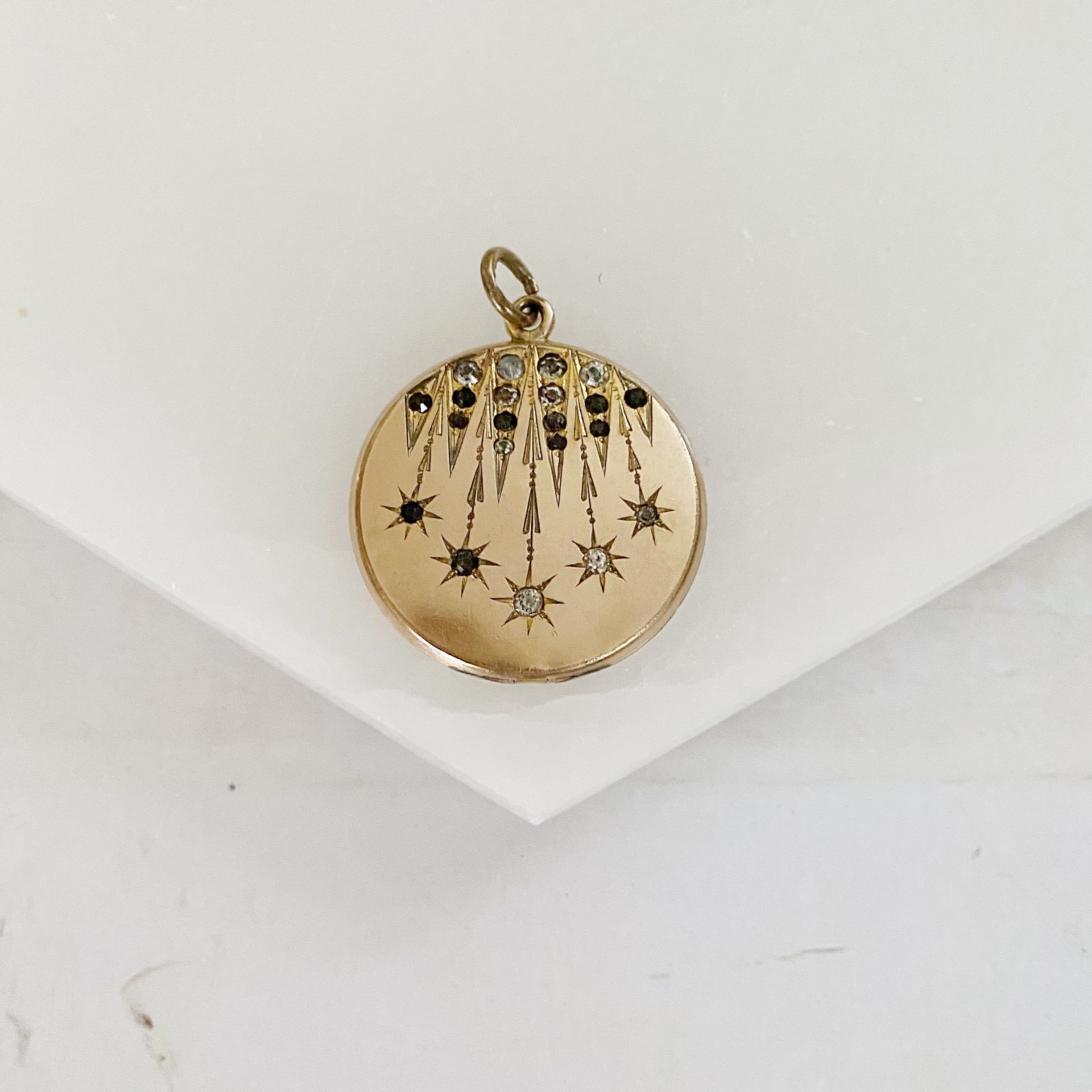 Halley's Comet Celestial Radiant Antique Locket