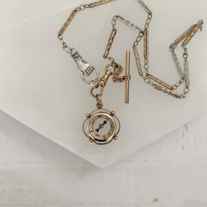 Antique "Wayfinder lV" Compass Watch Fob Necklace