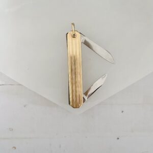 Antique Deco Gold Filled Pocket Knife Watch Fob Pendant - Image 3