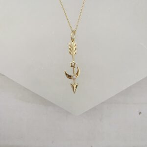 Diana Arrow Moon and Star Talisman Necklace