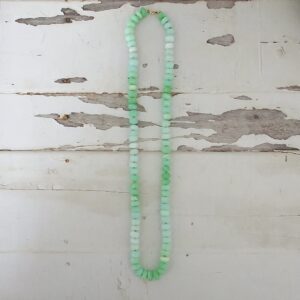 Madigan Green Opal Hand Knotted Beaded Gemstone Necklace - Image 3