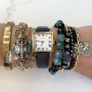 Annabelle Intricate Link Skull Beetle Talisman Bracelet - Image 4