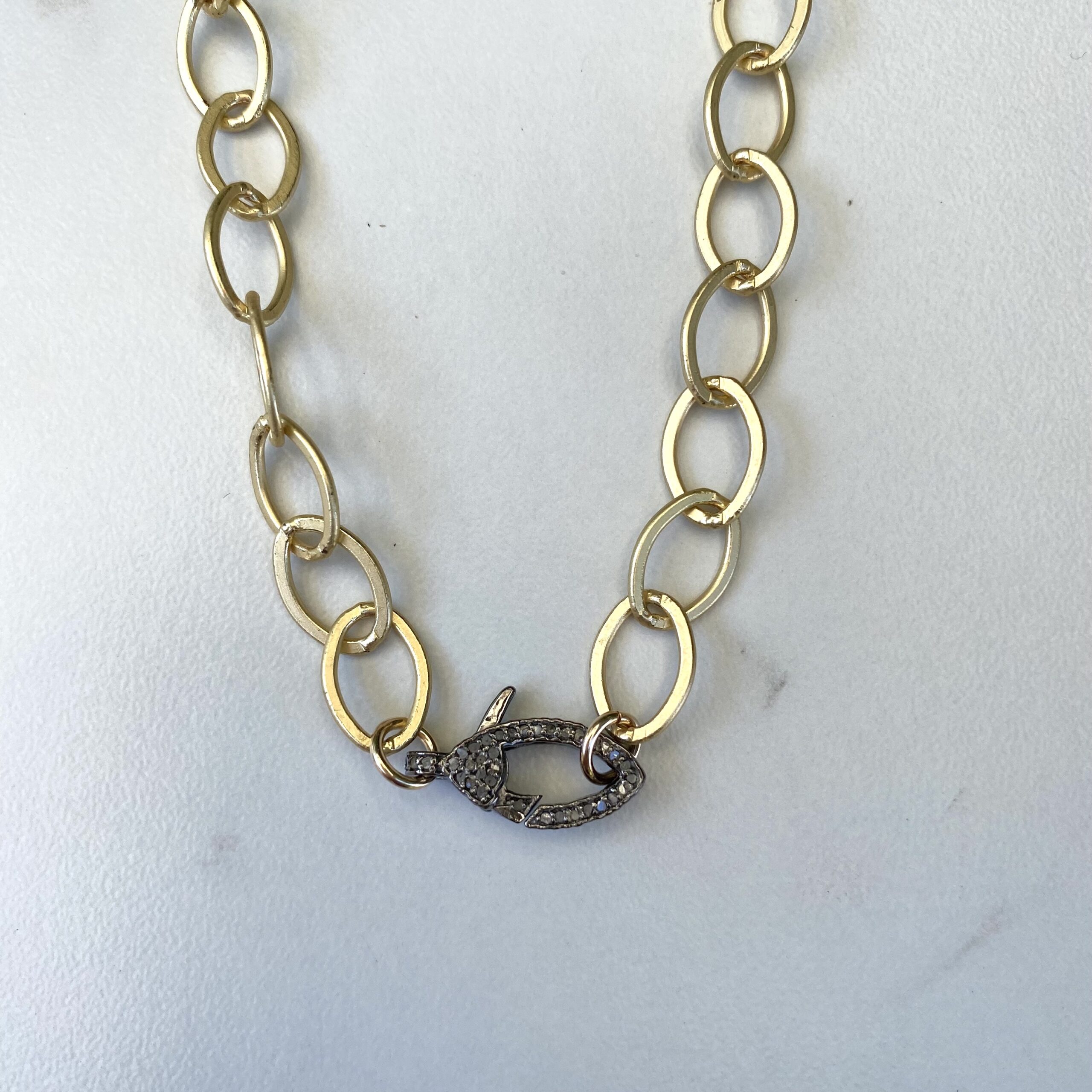 Matte Oval Link Necklace main image 0