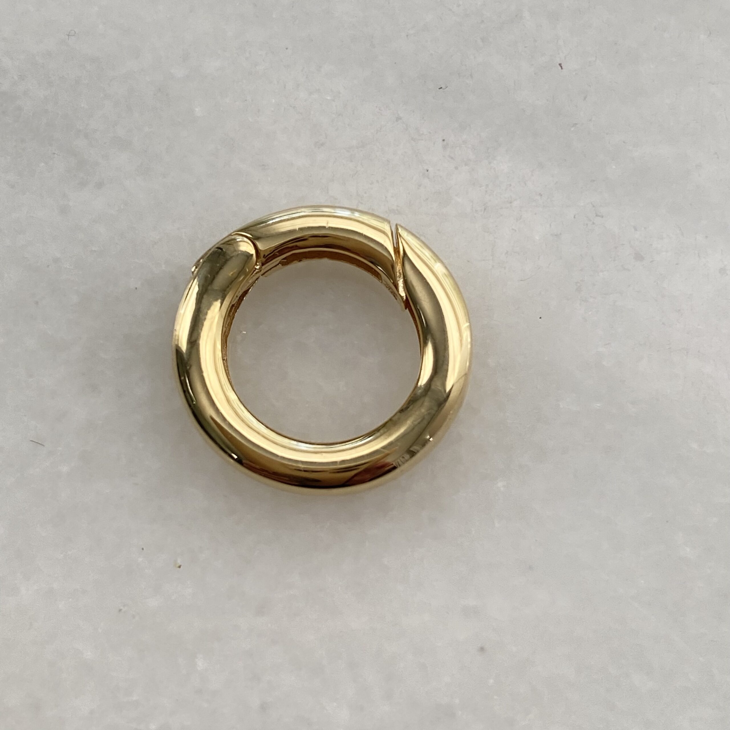Gold Charm Holder Connector Clip