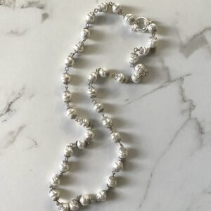 Coco Glass Pearl Statement Necklace - Image 5