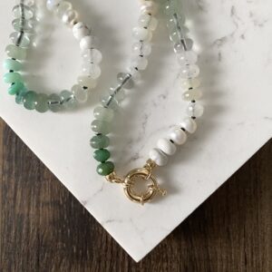 Holly One of a Kind Silk Knotted Gemstone Necklace - Image 2