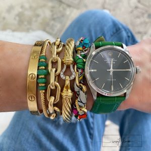 Esmae Woven Hermès Silk String Chain Link Bracelet - Image 2