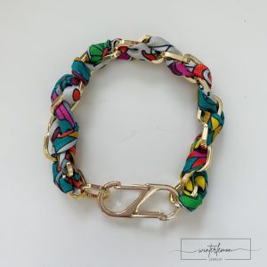 Esmae Woven Hermès Silk String Chain Link Bracelet - Image 4