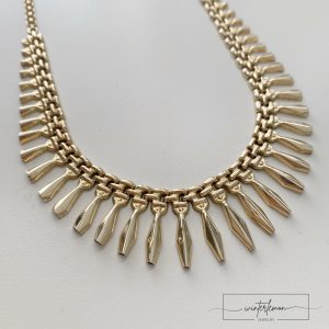 Cleo N°5 Vintage Vermeil Cleopatra Fringe Necklace - Image 2