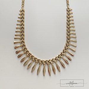 Cleo N°5 Vintage Vermeil Cleopatra Fringe Necklace - Image 3