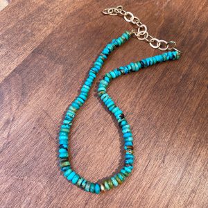 Marquessa Turquoise Rondelle Stacked Necklace - Image 2